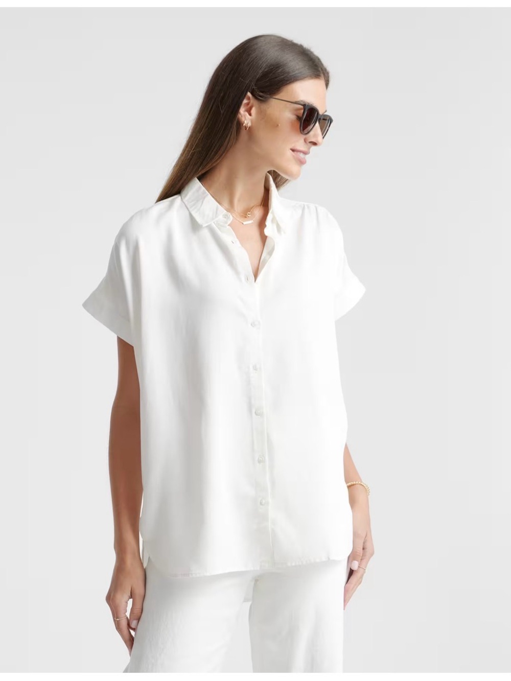 QUINCE Oversized Camp Shirt Sz Small